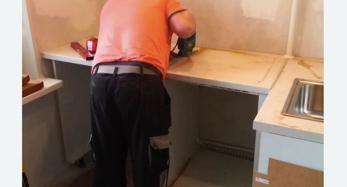 Сборка кухонного гарнитура. Шаболовская